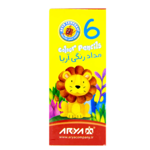 مداد رنگی 6 رنگ آریا مدل 3071 کد 145004