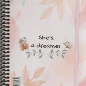 دفتر 100 برگ دات نوت مدل دخترانه she’s a dreamer