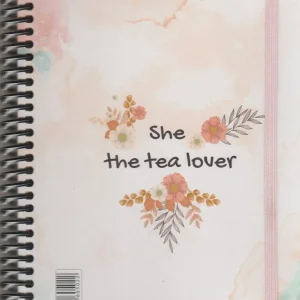 دفتر 100 برگ دات نوت مدل دخترانه she, the tea lover