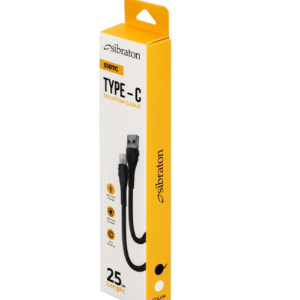 کابل تبدیل USB به USB-C سیبراتون مدل S107C طول 0.25 متر