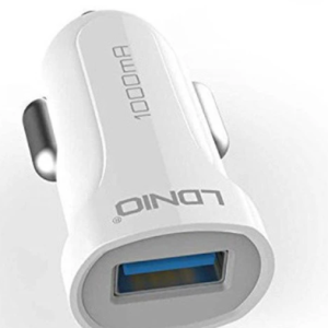 شارژر فندکی الدینیو مدل DL-C17 همراه با کابل microUSB