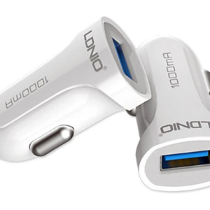 شارژر فندکی الدینیو مدل DL-C17 همراه با کابل microUSB