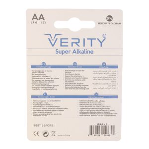 باتری قلمی وریتی مدل Super Alkaline بسته دو عددی