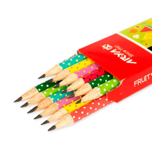 مداد مشکی آریا مدل Fruity کد 3048 بسته 12 عددی